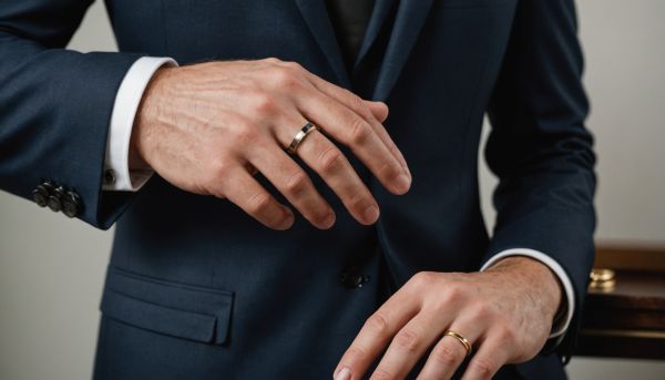 Les alliances homme tendance pour un mariage moderne
